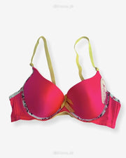 Women Push Up Underwire Smoothing Bra - Pink - 678