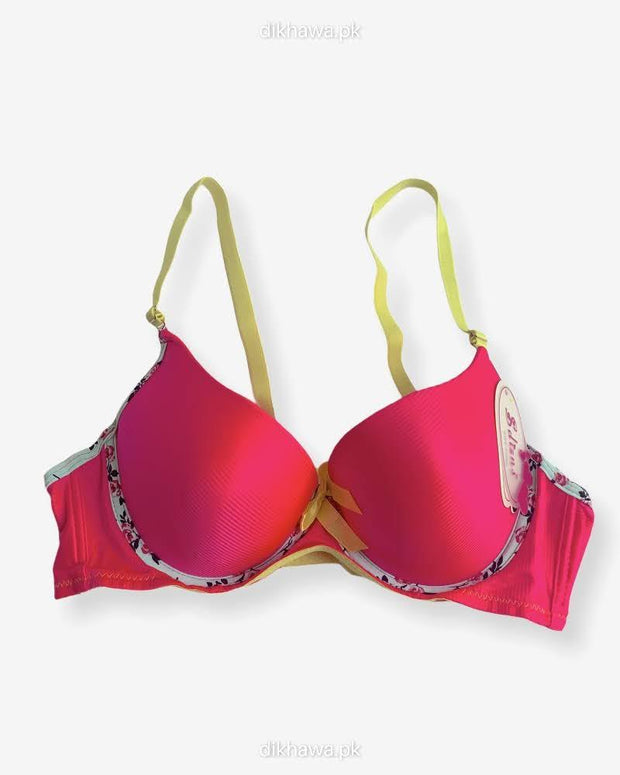 Women Push Up Underwire Smoothing Bra - Pink - 678