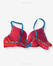 Women Push Up Underwire Smoothing Bra - Hot Pink - 678