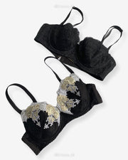 Imported Stocklot Branded  Net Pushup Bra - Underwired Bra  -  Non Padded Bra - Pack of 2