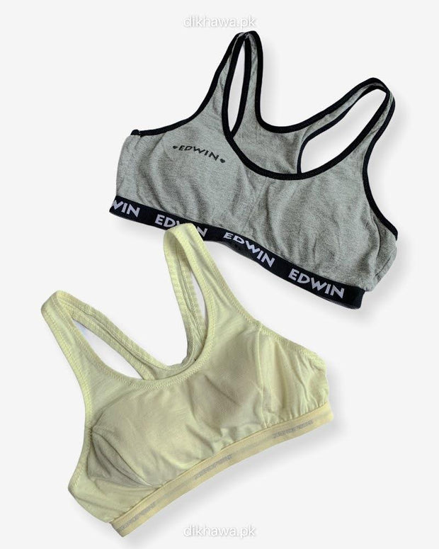 Ladies Jogging Bra - Sports Bra - Pack Off 2 Sports Bra - Padded Sports Bra Pack Off 2