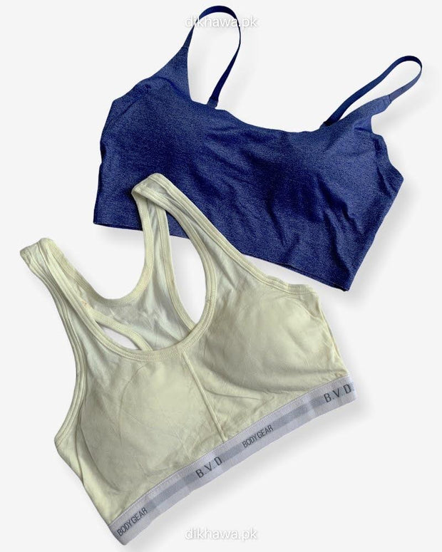 Ladies Jogging Bra - Sports Bra - Pack Off 2 Sports Bra - Padded Sports Bra Pack Off 2