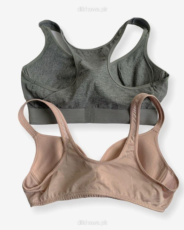 Ladies Jogging Bra - Sports Bra - Pack Off 2 Sports Bra - Padded Sports Bra Pack Off 2