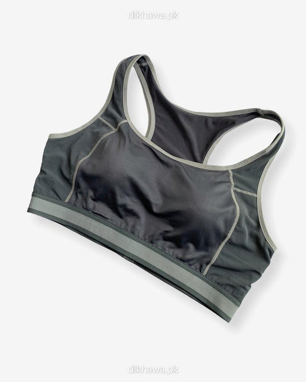 Low Impact Cotton Non-Padded Non-Wired Sports Bra in Ladies Jogging Bra Imported Stocklot Branded Pushup Bra