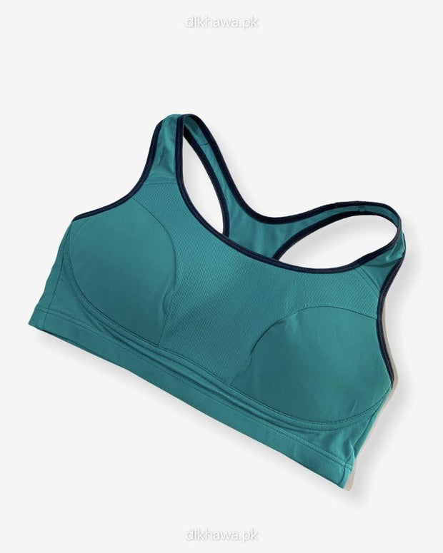 Impact Padded Sports Bra With Mesh PanelsLadies Jogging Bra Imported Stocklot Branded Sports Bra