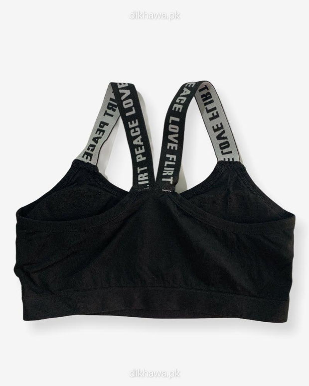 Impact Padded Sports Bra With Mesh PanelsLadies Jogging Bra Imported Stocklot Branded Sports Bra