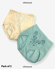 Pack of 2 Imported Stocklot Branded Jersey Panty Stretchable Jersey Panty 2021