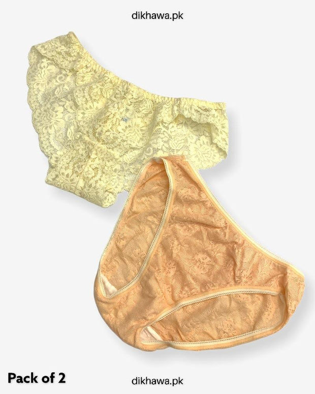 Pack of 2 Imported Stocklot Branded Net Panty Stretchable Net Panty 2021