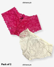 Pack of 2 Imported Stocklot Branded Net Panty Stretchable Net Panty 2021