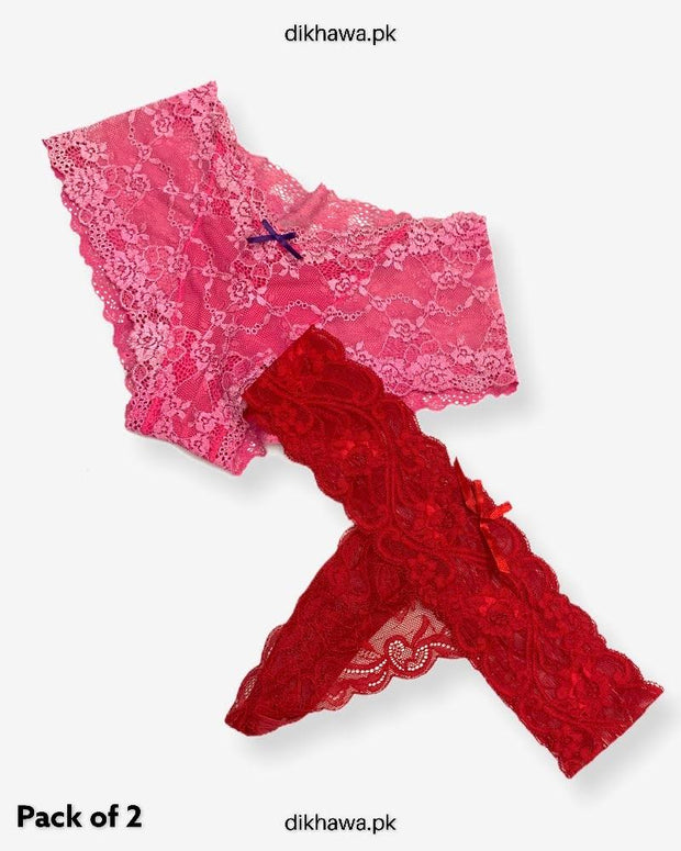 Pack of 2 Imported Stocklot Branded Net Panty Stretchable Net Panty 2021