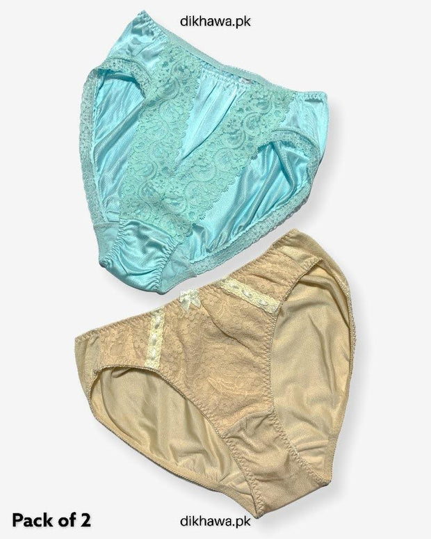 Pack of 2 Imported Stocklot Branded Net Panty Stretchable Silk Net Panty 2021