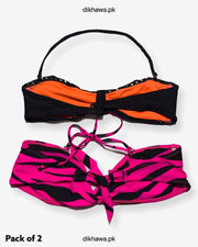 Pack Of 3 Stocklot Bikini Top Swimwear | Bikini Top Bundle | Imported Stock Branded Bikini Top