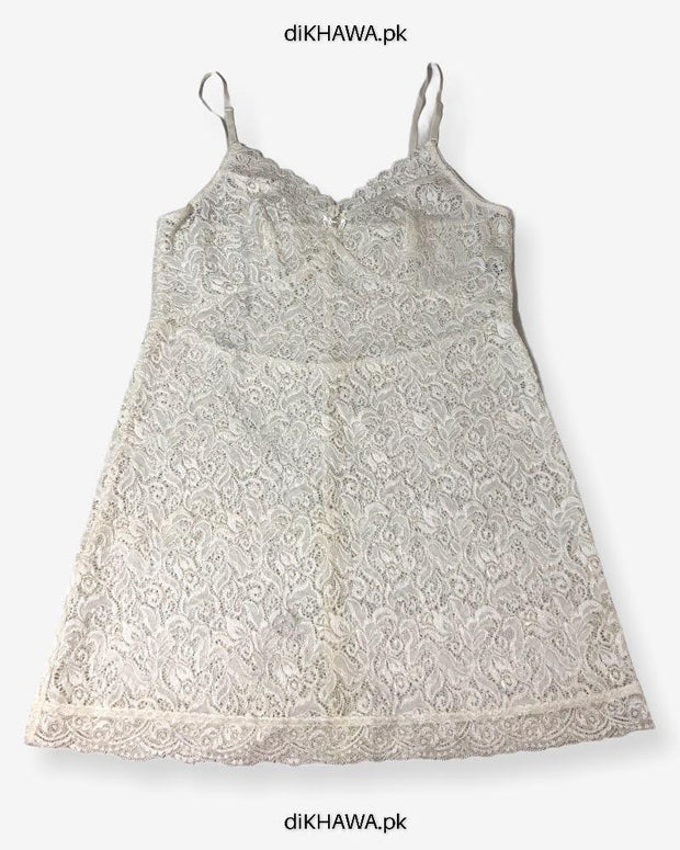 Imported Stocklot Branded Nightwear Women Floral Lace Short Mini Nightdress Nighties