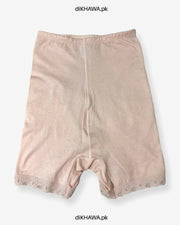 Imported Stocklot Branded Mid Waist Boyleg Panty In Net Panty Stretchable Net Lace Panty 2021