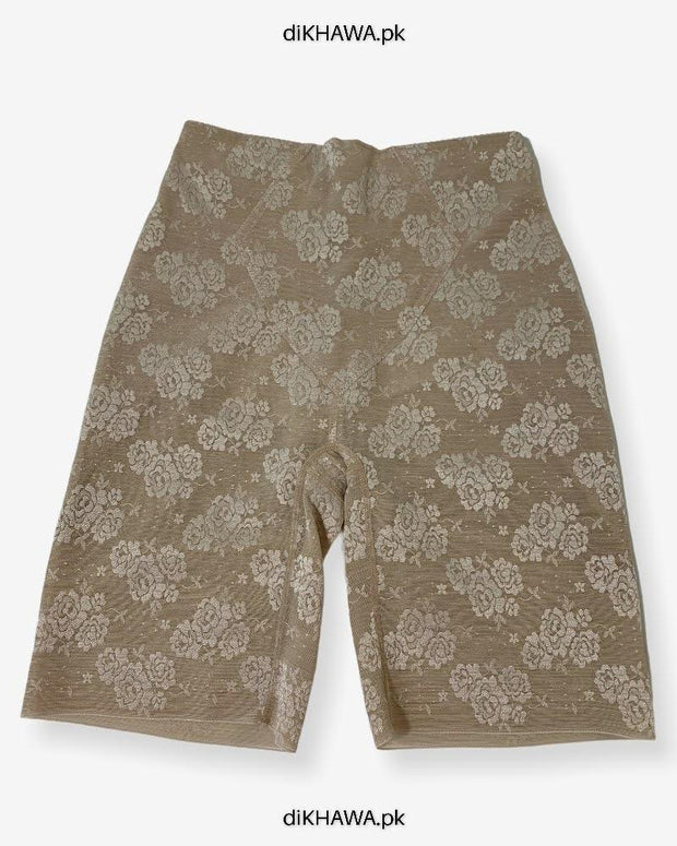 Imported Stocklot Branded Mid Waist Boyleg Panty In Net Panty Stretchable Net Lace Panty 2021