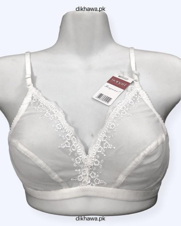 Sonari See Through Bra - Non Padded Non Wired - White - Online Shopping in  Pakistan - Online Shopping in Pakistan - NIGHTYnight