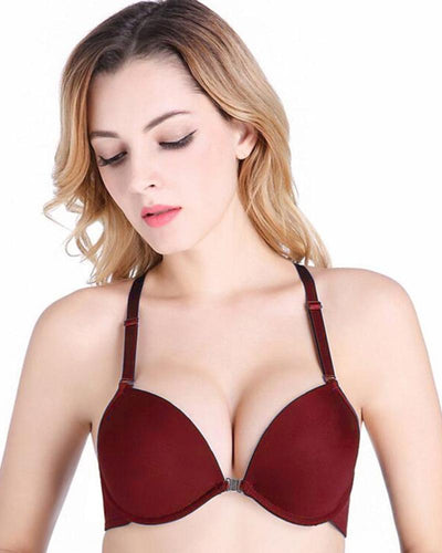 Sexy Butterfly Bra Maroon - Single Padded Under Wired