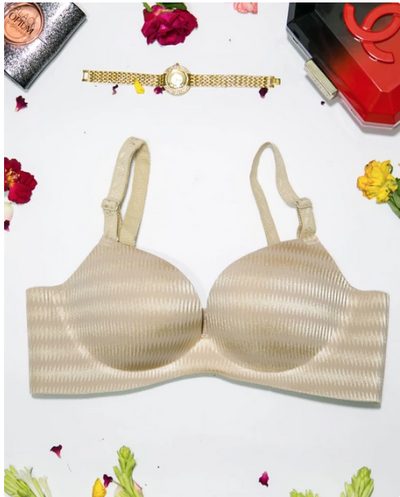 Self Design Sexy Soft Touch Push Up Bra - Skin