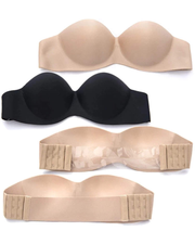 Sexy Pushup Bra - Strapless & 100% Seamless Bra - Underwired - Single-Padded