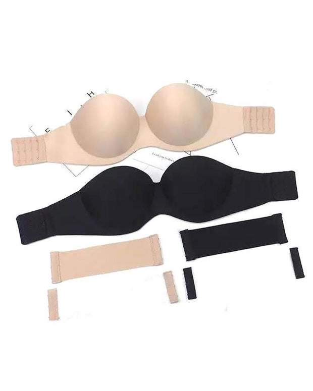 Sexy Pushup Bra - Strapless & 100% Seamless Bra - Underwired - Single-Padded