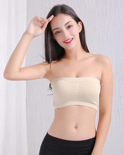 Pack of 3 - Sexy Tube Padded Top Bandeau Stretchable Strapless Bra