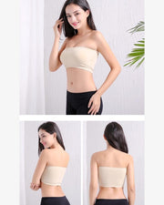 Pack of 2 - Sexy Tube Padded Top Bandeau Stretchable Strapless Bra