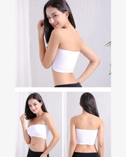 Pack of 2 - Sexy Tube Padded Top Bandeau Stretchable Strapless Bra