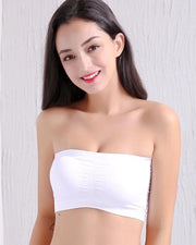 Pack of 2 - Sexy Tube Padded Top Bandeau Stretchable Strapless Bra