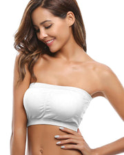 Pack of 2 - Sexy Tube Padded Top Bandeau Stretchable Strapless Bra