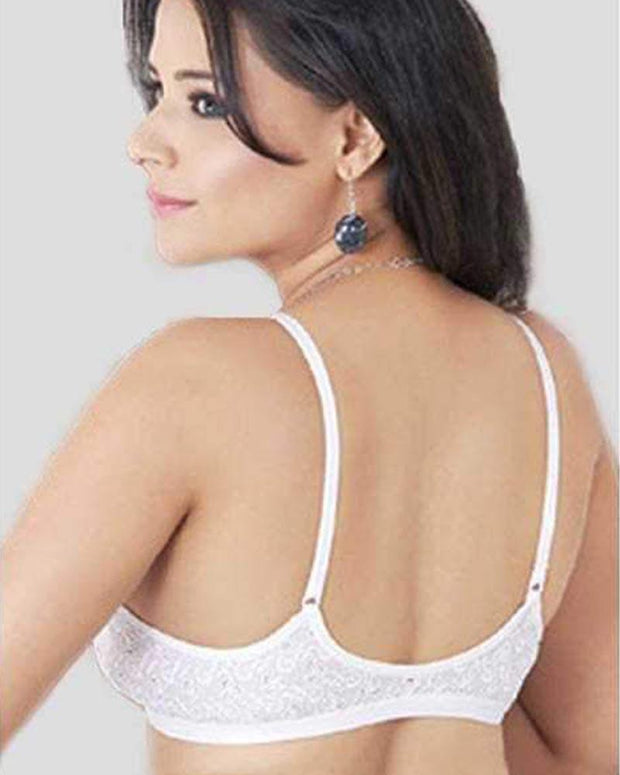 Shooni Front Open Bra Bra - Tulip - White