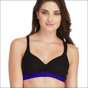 Ladies Gym Bra - Sports Bra - Black and Navy Blue Sports Bra - Padded Sports Bra - Bras - diKHAWA Online Shopping in Pakistan