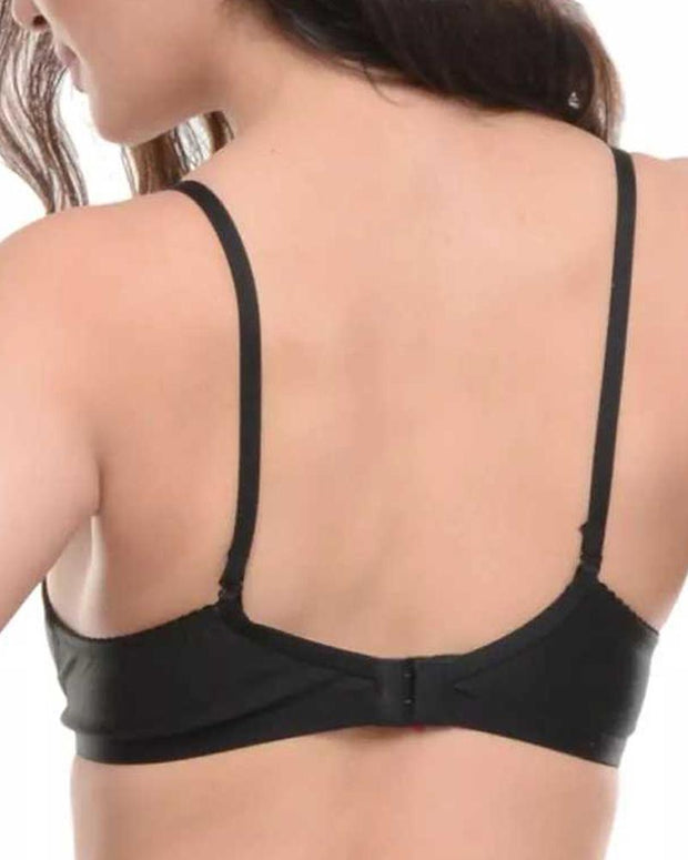 Soft Maroon Non Padded Bra - 5551 - Bodycare - Black