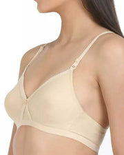 Soft Maroon Non Padded Bra - 5551 - Bodycare - White