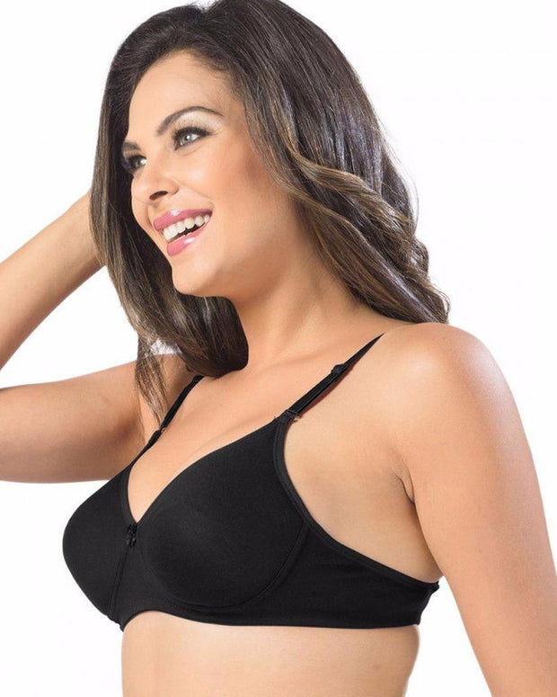 Sonari Catwalk Bra - Black - Non Padded Non Wired - Imported Bra - Bras - diKHAWA Online Shopping in Pakistan