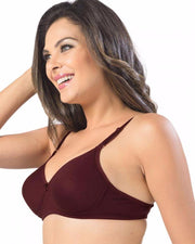 Sonari Catwalk Bra - Maroon - Non Padded Non Wired - Imported Bra - Bras - diKHAWA Online Shopping in Pakistan