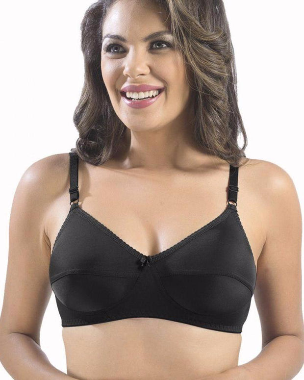 Sonari Loreal Bra - Black - Non Padded Non Wired - Imported Bra - Bras - diKHAWA Online Shopping in Pakistan