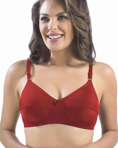 Sonari Loreal Bra - Red - Non Padded Non Wired - Imported Bra - Bras - diKHAWA Online Shopping in Pakistan