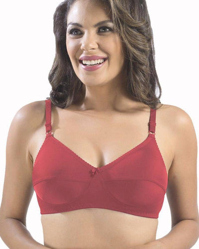 Sonari Loreal Bra - Tomato - Non Padded Non Wired - Imported Bra - Bras - diKHAWA Online Shopping in Pakistan