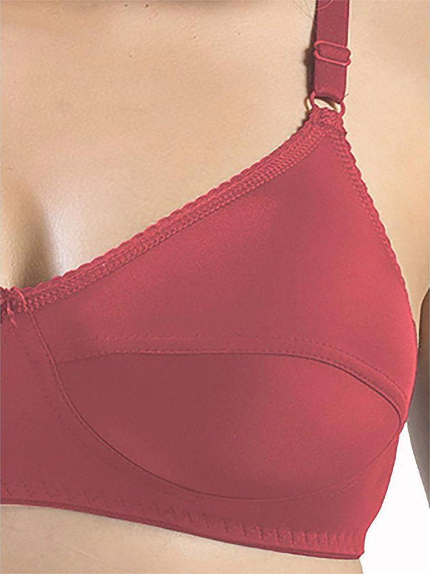Sonari Loreal Bra - Tomato - Non Padded Non Wired - Imported Bra - Bras - diKHAWA Online Shopping in Pakistan