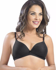 Sonari Omania Bra - Black - Non Padded Non Wired - Imported Bra - Bras - diKHAWA Online Shopping in Pakistan