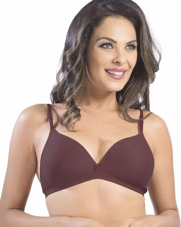 Sonari Omania Bra - Maroon - Non Padded Non Wired - Imported Bra - Bras - diKHAWA Online Shopping in Pakistan