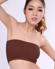 Brown Sports Bra Strapless Non Padded - Bras - diKHAWA Online Shopping in Pakistan