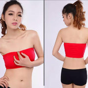 Red Sports Bra Strapless Non Padded - Bras - diKHAWA Online Shopping in Pakistan