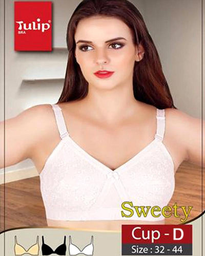 Sweety Bra - Tulip Bra - Cotton Bra - Non Padded Non Wired Bra