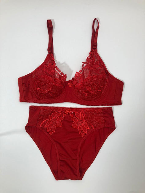 Laleli Net Bra Panty Set 2020 RED BRIDAL BRA PANTY SETS - NON PADDED ...