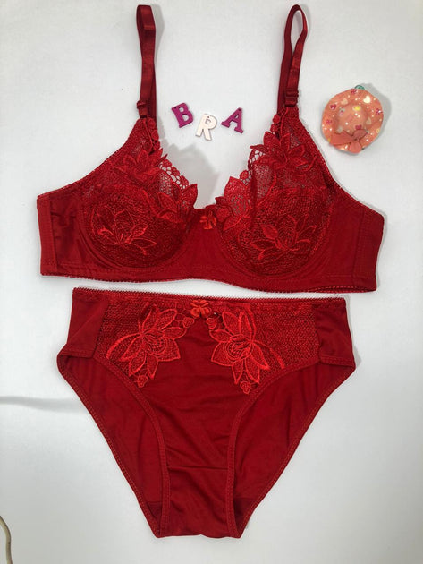 Laleli Net Bra Panty Set 2020 RED BRIDAL BRA PANTY SETS - NON PADDED ...