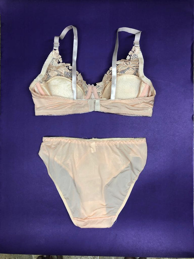 Skin Bridal Bra Panty Sets - Non Padded Underwired Bra Panty Set