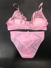 Pink Bridal Bra Panty Sets - Non Padded Underwired Bra Panty Set 2022