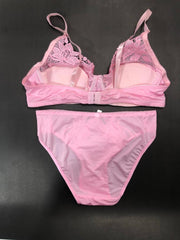 Pink Bridal Bra Panty Sets - Non Psdded Underwired Bra Panty Set 2020