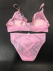 Pink Bridal Bra Panty Sets - Non Psdded Underwired Bra Panty Set 2020